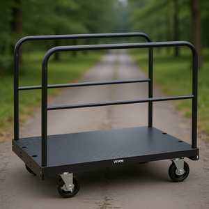 Carrello Portapannelli in Acciaio 36x24 Pollici, Capacità 816 Kg, con Ruote Girevoli da 5 Pollici, Attrezzatura Mobile per lo Stoccaggio - Product Image 2