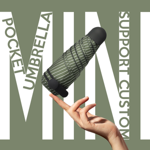 Mini paraguas de bolsillo con estilo ligero de marca personalizada de fábrica <span class=keywords><strong>6K</strong></span> 5 pliegues Manual Daisy Logo regalo de negocios para viajes de Damas - Product Image 1