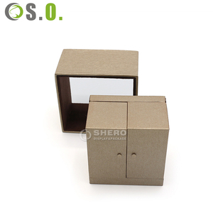 Boîtes à bijoux de luxe en bois gris pour collier, pendentif, bague, bracelet, boîtes de rangement pour bijoux, boîtes cadeaux pour bijoux avec logo - Product Image 6