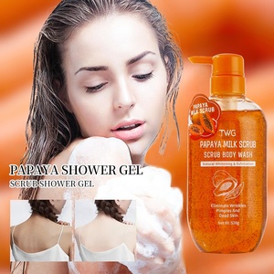 TWG RTS Gommage Corps à la Papaye Gel Douche Blanchissant Lait Corps Lissant Nourrissant Exfoliant Hydratant Set de Soins Corporels à la Papaye - Product Image 2