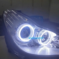 CQL KVISUAUTO 2.5 pouces 3 pouces I5 5D APP WRGB cristal LED Halo anneau yeux d'ange avec DRL Tuning lumière projecteur linceul
