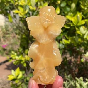 Wholesale Hand Carved Natural Crystal <b>Angel</b> Figurine for Home Desktop Decoration - Product Image 3