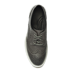 China Shoe Supplier Modern Formal <b>Leather</b> <b>Brogue</b> Flat Perforated Wingtip <b>Women</b> Oxford Shoes - Product Image 6