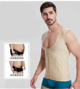 Vêtements de compression Fajas Colombianas pour homme Chemise Gaine pour homme Shaper Liposuccion - Product Image 6