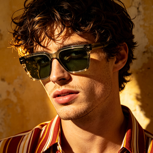 Nouvelles Lunettes de Soleil Carrées Classiques pour <span class=keywords><strong>Hommes</strong></span> 2026, Monture TR90, Verres TAC UV400, Logo Personnalisé, Tendance, Luxe, Vintage - Product Image 2