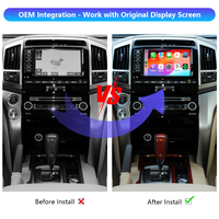 Kit de module décodeur d'interface sans fil Apple CarPlay Android Auto pour mise à niveau de l'écran OEM Toyota Land Cruiser LC200