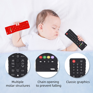 Jouet <span class=keywords><strong>de</strong></span> dentition en silicone à télécommande pour bébés et nourrissons, soulagement <span class=keywords><strong>de</strong></span> la dentition, jouet à mâcher apaisant pour bébé - Product Image 5