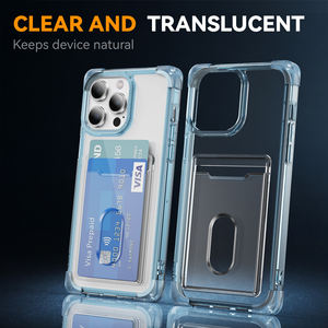 Portefeuille Téléphone étui pour <span class=keywords><strong>iphone</strong></span> 15 Pro 14 Plus 13 12 Mini 11 Pro Max 6 7 8 XR XS <span class=keywords><strong>SE</strong></span> <span class=keywords><strong>2020</strong></span> Clair Carte Sac Fente Couverture Antichoc Shell - Product Image 5