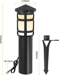 Lampadaire solaire LED d'extérieur en aluminium pour aménagement paysager, de haute qualité, moderne, à induction, étanche IP65, vente en gros - Product Image 5