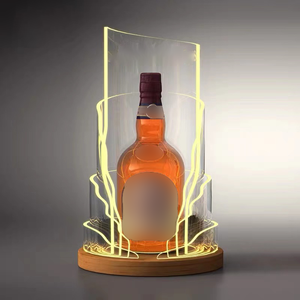 Bouteille de présentateur de vin d'accessoires de barre durables acryliques Glorofier - Product Image 1