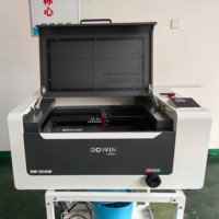 Machine de gravure laser CO2 DIY haute précision pour tampons en caoutchouc et cuir, prise en charge PLT/DXF, mini-machine de fabrication de tampons