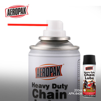 AEROPAK 200ml Lubrifiant en aérosol pour chaînes, Graisse automobile à base d'huile pour tôle, en spray