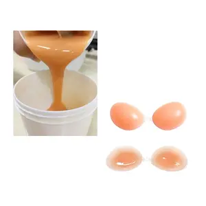 Soft skin color liquid Life casting platinum cure Silicone Rubber raw Material for huge breast padding
