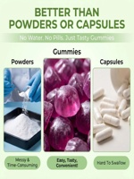 Gummies de magnésium OEM 400 mg - Fonction musculaire et nerveuse