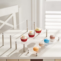 Rehausseurs de buffet nourriture personnalisés présentoirs en acrylique pour figurines comptoir acrylique Cupcake Desserts