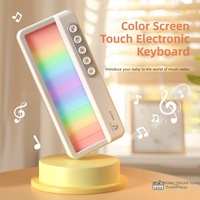 Nouveau jouet éducatif pour bébé, boîte à lumière et à musique arc-en-ciel, piano pour bébé, clavier électronique multifonctionnel pour enfants