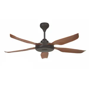 Vietnam Morden Brown 220 V 52 Inch Plastic 5 Blades Remote Fans Ceiling Electric No Light With Remote Control In Ceiling Price