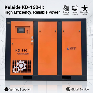 Kelaide KD-160-II 16 <b>Bar</b> Industrial Screw Air Compressor Double Stage PM VFD Stationary Oil-Free Air <b>Cooled</b> 380V - Product Image 1