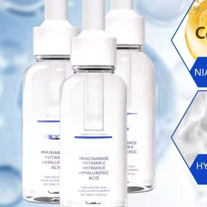 Sérum facial 4-en-1 Peptide Niacinamide Vitamine C Acide hyaluronique Vitamine E Anti-rides Éclaircissant - Product Image 5