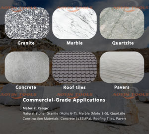 <span class=keywords><strong>Lame</strong></span> de <span class=keywords><strong>scie</strong></span> turbo diamantée de 6 pouces 150mm à séchage humide en gros avec segment latéral d'aile triangulaire pour la coupe profonde dans la pierre de marbre de granit - Product Image 5