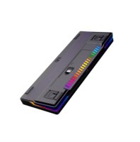 Clavier mécanique RGB LED 61 touches, clavier de jeu sans fil ergonomique pour gamer