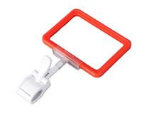 Porte-étiquettes rotatif en PVC transparent Jun Yao Supermarket, clips pour affichage de prix, fournitures pour étiquettes de marchandises de détail JY-1-64