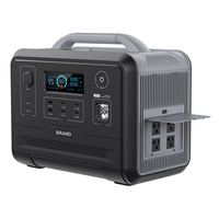 Générateur portable SYD avec lumière LED, centrale électrique portable 1200W pour panneau solaire, pour le camping et les voyages en plein air, camping-car