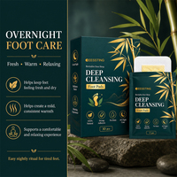 Marque privée, 10 patchs détoxifiants jetables aux herbes pour les pieds, nettoyage en profondeur, relaxation, amélioration du sommeil, doux et respectueux de la peau