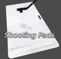 XinXing Modèle 10010 Tapis de tir portable pour l'entraînement au hockey sur glace en HDPE blanc, auto-lubrifiant, rebondissant, plus épais et imperméable
