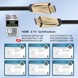 Certifié pour HDMI 2.1 câble audio vidéo <span class=keywords><strong>Ultra</strong></span> haute vitesse 1m à 8K Full HD 48Gbps pour moniteur projecteur Sync Box Display - Product Image 6