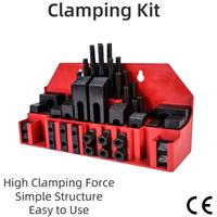 Kit de serrage à rainures en T M8 de 58 pièces, haute résistance 10.9, traité thermiquement, pour centre d'usinage CNC et fixation de pièces de fraisage