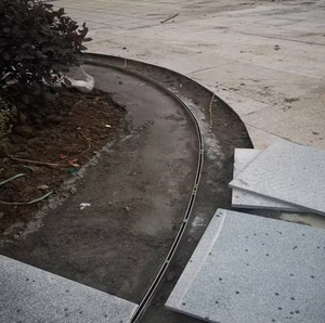 Canaux de drainage linéaires en acier inoxydable anti-corrosion, renforcés de polymères, pour jardin - Product Image 4