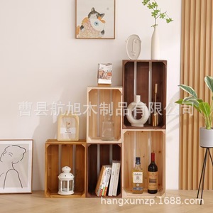 Boîte de rangement en bois massif, type rectangulaire, pour le rangement sur le bureau à domicile, boîte décorative pour fruits - Product Image 4