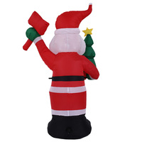 Décorations gonflables de Noël à LED de 1,8 m, bonhomme de neige et Père Noël pour la cour, la pelouse, le jardin, la fête de Noël