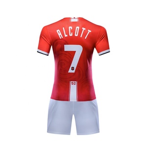 Football shirts short sleeve soccer uniform custom soccer jersey cheap soccer uniform set - Product Image 1
