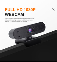 Webcam Anywii Caméra Web PC Mini Web Cam Avec Microphone Usb Webcam Autofocus 1080P Full HD Stream Caméra Pour Ordinateur Portable