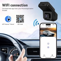 Caméra embarquée VIEVGUARB VS118 avec vision nocturne, enregistrement en boucle, surveillance de stationnement, WiFi 2K, GPS avant et arrière