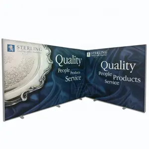 Real Estate aluminium frame double side advertising light boxes stand profile frame