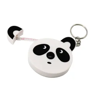 Custom Branding Mooie Cartoon Panda Rollende Tapes Meten Juweelornamenten Tape Zachte Meetlint Liniaal