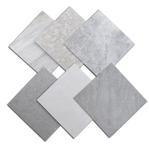 Azulejos de suelo de porcelana rústica, acabado mate, diseño gris, <span class=keywords><strong>terrazo</strong></span> <span class=keywords><strong>pulido</strong></span>, 60x60 - Product Image 1