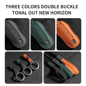 Cuir personnalisé haut de gamme pour la protection des clés de voiture, résistant aux rayures pour Macan/Cayenne/718/Panamera/911/<span class=keywords><strong>Taycan</strong></span>/992 - Product Image 3