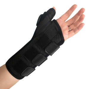 <span class=keywords><strong>Muñequera</strong></span> Transpirable con <span class=keywords><strong>Soporte</strong></span> para el <span class=keywords><strong>Pulgar</strong></span>, Múltiples Correas y Barra de Aluminio para Fijación de la Muñeca - Product Image 4