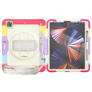 Étui de protection robuste en silicone pour tablette pour <span class=keywords><strong>PAD</strong></span> <span class=keywords><strong>pro</strong></span> 12.9 <span class=keywords><strong>2018</strong></span> 2020 2021 2022 PC coque antichoc avec fente pour bandoulière - Product Image 4