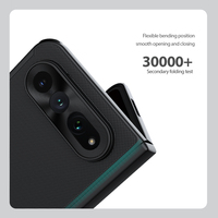Étui de téléphone pliable magnétique Nillkin pour Xiaomi 18 Fold, coque rigide texturée résistante aux chocs avec anneau magnétique pour téléphone à clapet