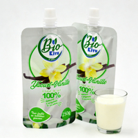 Sachets Doypack laminés en gros pour boissons avec bec verseur, 250g, pour recharge, emballage de liquides, sachets Mylar