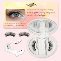 Cils magnétiques souples, bandes de cils recourbés réutilisables, en fibres faites à la main, bande confortable pour un maquillage longue tenue, certifiés GMPC