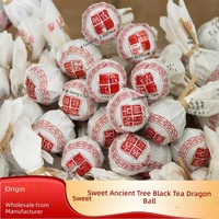 Thé noir Dian Hong du Yunnan en gros, boules de thé Dragon, montagne de Bulang, arbre ancien, séché au soleil, fait main, petit Tuocha 500g