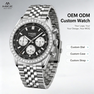 Reloj Cronógrafo VK63 de Acero Inoxidable 316L de 42 mm con Logotipo Personalizado OEM ODM, Reloj Analógico de Lujo para Hombre con Movimiento de Cuarzo, Zafiro, 10 ATM - Product Image 1