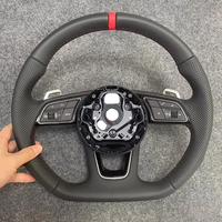 Volant en cuir pour Audi S6 S7 A4 B8 B9 A5 A6 A7 C7 Q3 Q5 A3 S3 S8 R8 – Accessoires automobiles en gros