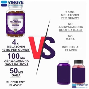 OEM自有品牌10毫克成人睡眠褪黑素软糖-有机纯素安眠整夜助眠剂 - Product Image 3